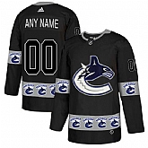 Customized Men's Vancouver Canucks Black Team Logos Fashion Adidas Jersey,baseball caps,new era cap wholesale,wholesale hats